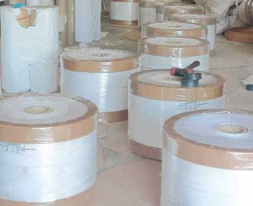 White Jumbo Paper Roll - 80-120 GSM, 5000 Metre Length | Plain Pattern, Ideal for Home Applications
