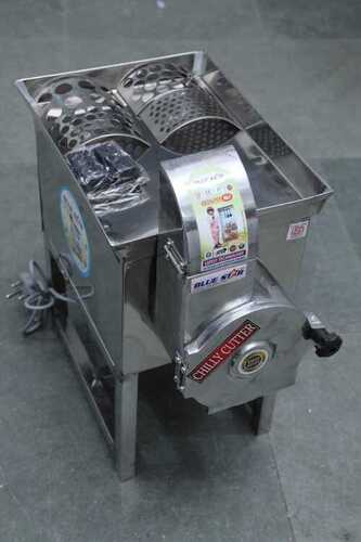 Semi-Automatic Single Phase Chilli Cutting Machine