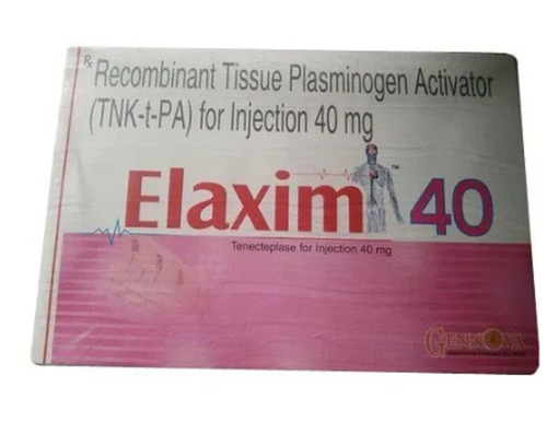 White Elaxim Recombinant Tissue Plasminogen Activator (Tnk-t-pa) For Injection 40mg