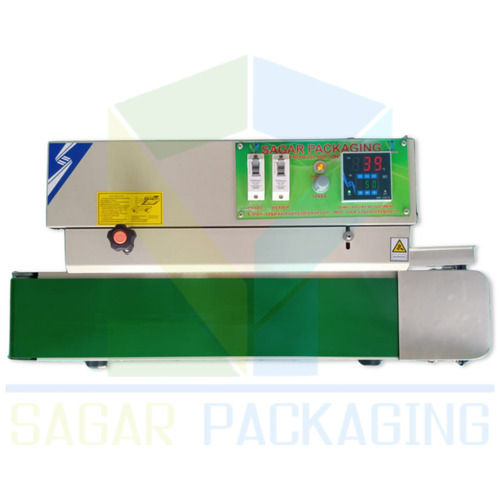 Electric Horizontal Continuous Band Sealer For Plastic Pouch Sealing