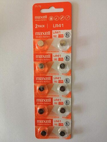 Maxell Alkaline LR41 1.5V Electronics Batteries - 10 Pack