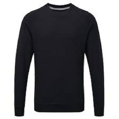 Men'S Plain Round Neck Full Sleeve Casual Wear Regular Fit Cotton T-Shirt