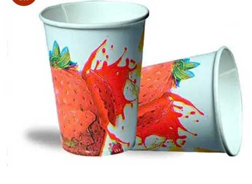 Printed Round Disposable Paper Glass For Cold Drink And Beverages Processing Type: A To Z