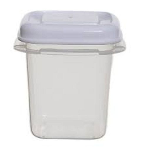 125 X 125 X 160 Mm Dimension Square Shape Plastic Material Plain Container