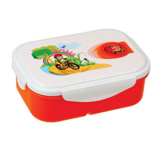 6 Mm Thick 250 Gram 8x4 Inches Rectangular PVC Plastic School Lunch Box