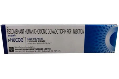 6500 IU Recombinant Human Chorionic Gonadotropin Injection Pre Filled Syringe For Subcutaneous Use Only