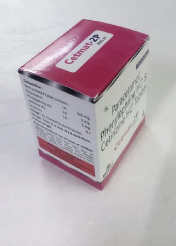 Cetmat-2P Paracetamol, Phenylephrine HCL And Cetirizine Cold Relief Tablet