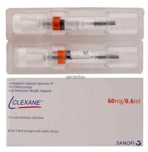 Clexane Enoxaparin Injection 60 mg/0.6 ml, 2 Pre-Filled Syringe Pack