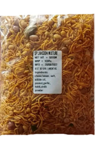 Crunchy And Delicious Mixed Spices Spicy Garlic Bhujiya Lahsun Sev Namkeen 