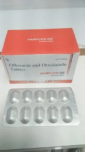 Harflox-OZ Ofloxacin And Ornidazole Antibiotic Tablet, 10x10 Alu Alu