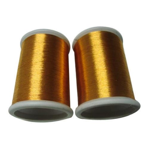 Golden Metallic Shine Sheen Strong Spun Dyed Polyester Zari Thread