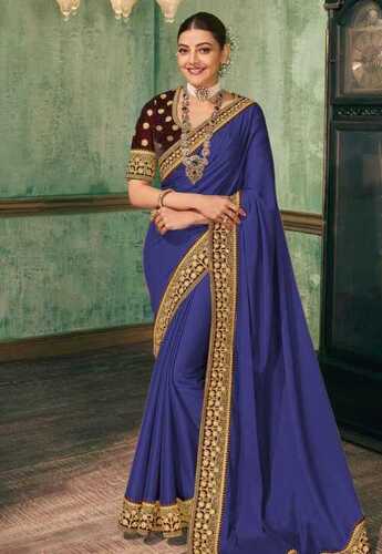 Party Wear Women Designer Embroidery Dolla Silk Saree