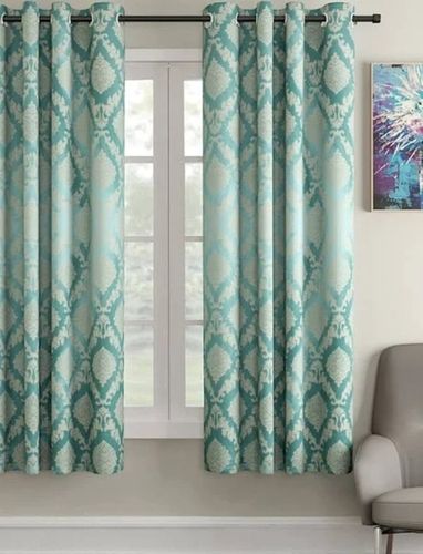 Printed Fade-Free Wrinkle Resistant Light Weight Designer Polyester Curtains 