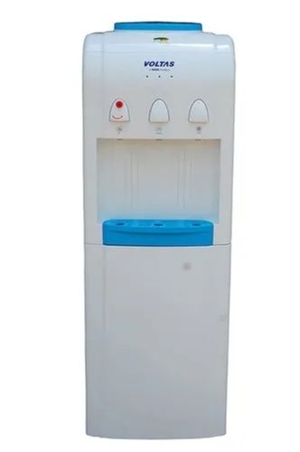 White Rectangular Three Temperature Free Standing Electric Plastic Water Dispenser