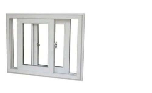 आवासीय और होटल के लिए स्क्वायर शेप 6 X 6 फीट आकार की सफेद Upvc स्लाइडिंग विंडो