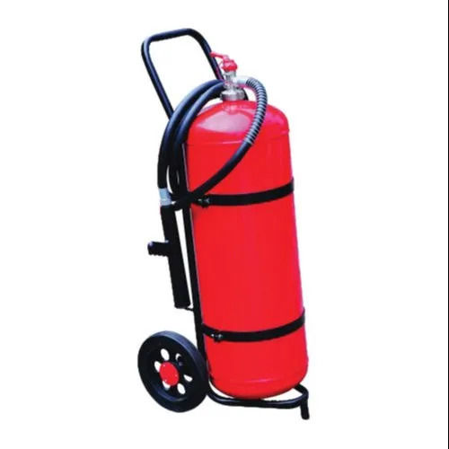 Sturdy Construction Long Life Span Trolley Type Powder Type Fire Extinguisher