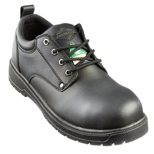 Leather Low Ankle Safety Shoes - Size 6, 7, 8, 9 | Durable, Skin-Friendly, Lace Closure, Scratch Resistant, Black