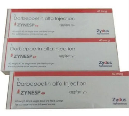 Zynesp 40 Darbepoetin Alfa Injection 40mcg / 0.4ml Single Dose Prefilled Syringe