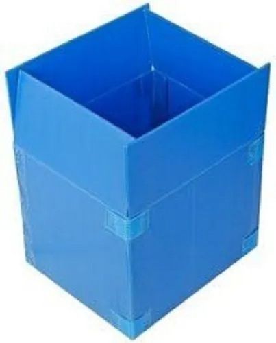 5 Kg Capacity Light Weight Square Shape Plain Polypropylene Corrugated Box