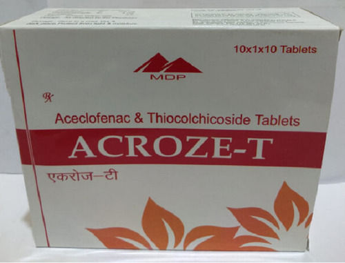 Acroze-T Aceclofenac And Paracetamol NSAID Pain Reliever Tablet