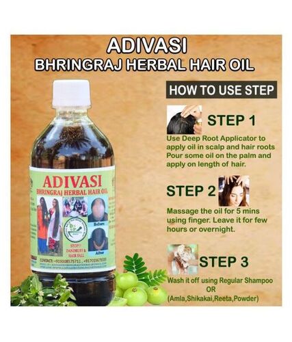 Adivasi Bhringraj Herbal Hair Oil Hair Regrowth 900 Ml