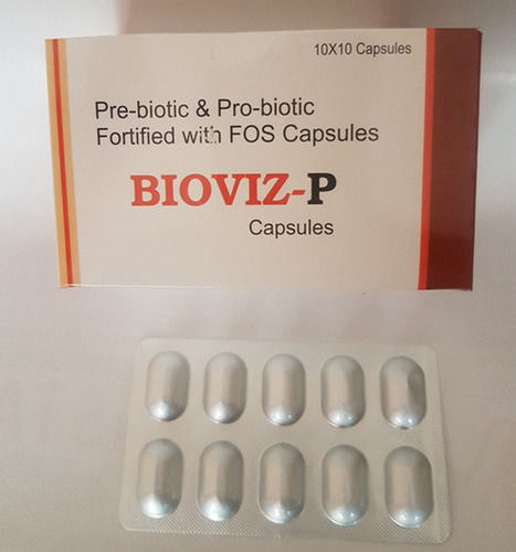 Bioviz-P Prebiotic And Probiotic With FOS Capsules, 10x10 Alu Alu