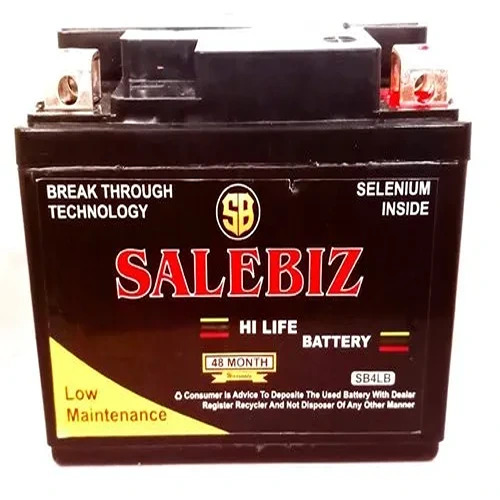 Black Salebiz Hi Life Two Wheeler Battery
