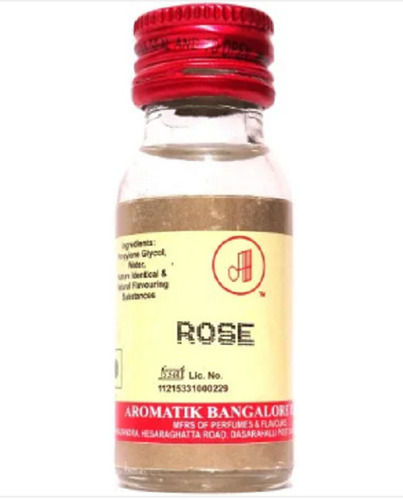 Food Grade 10x20 Ml Size Bottle Liquid Form Rose Flavor With 24 Months Shelf Life