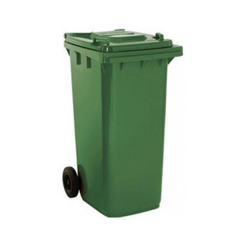 High Quality 935mm Height and 120 Liters Green Plastic Wheeled Dustbin