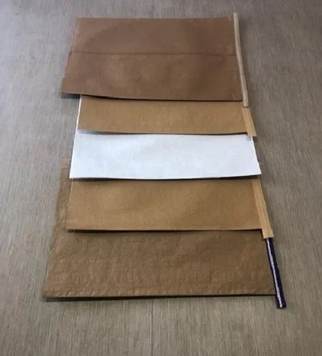 High Quality and Recyclable 70-100GSM 25Kg Plain Brown Kraft Paper Bag