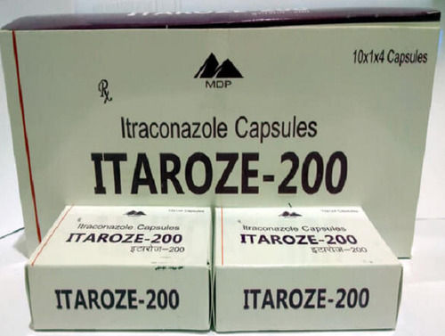 Itaroze-200 Itraconazole 200 MG Antifungal Capsule IP, 10x1x4 Pack