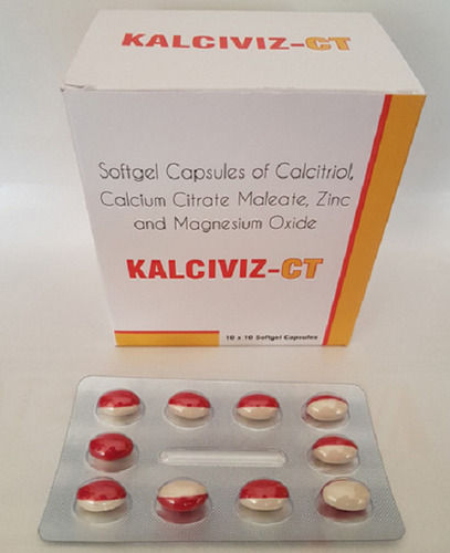 Kalciviz-CT Calcitriol, Calcium Citrate Malate, Zinc And Magnesium Softgel Capsules