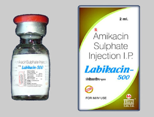 Labikacin-500 Amikacin Sulphate 500 MG Antibiotic Injection IP