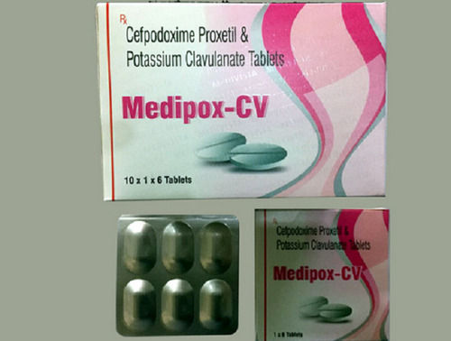 Medipox-CV Cefpodoxime Proxetil And Potassium Clavulanate Antibiotic Tablet