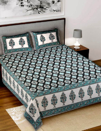 Quick Dry Printed Pattern Cotton Material Bedsheet For Decorative And Safety Use Application: Door