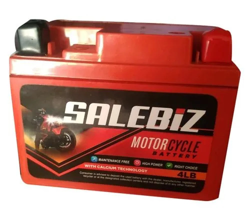Red Salebiz Motorcycle Battery