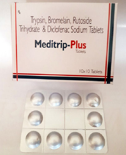 Brown Trypsin, Bromelain, Rutoside Trihydrate And Diclofenac Sodium Tablets