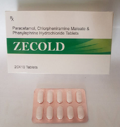 Zecold Paracetamol, Chlorpheniramine Maleate And Phenylephrine HCL Tablet