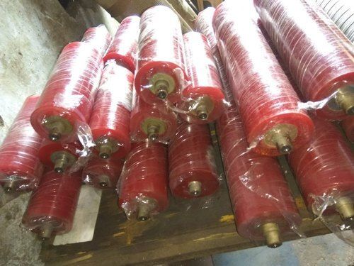 250 Mm Polyurethane Rubber Roller For Machine Use, Rust Resistant