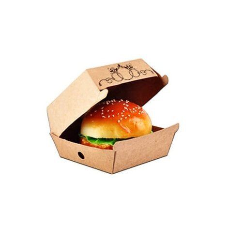 4x4x3Inch 250gram Capacity Duplex Printed Customized Burger Box