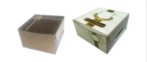 Biodegradable And Moisture Proof 400gsm 8x8x4inch Duplex Printed Cake Boxes