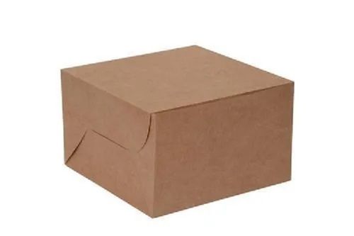 Portable And Moisture Proof 400gsm 14x14x5inch Square Kraft Cake Box