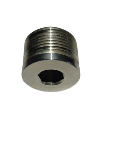 Silver Stainless Steel Threaded End Plug