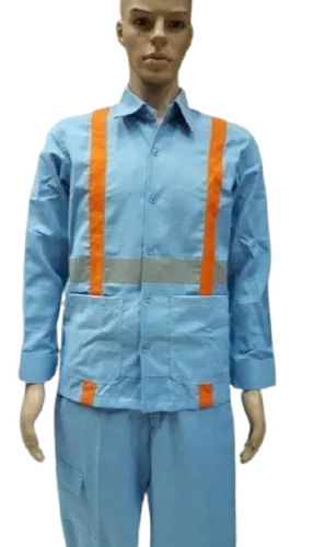 Collar Neck Washable Pure Cotton Material Full Sleeves Regular Fit Worker Uniform  Application: Industrial