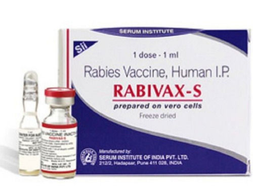 Black Freeze Dried Rabies Vaccine Human I.P 1Ml, 1 Dose Vial Pack