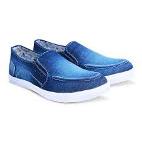 Mens 6-10 Size Breathable Blue Fabric Material Casual Shoes