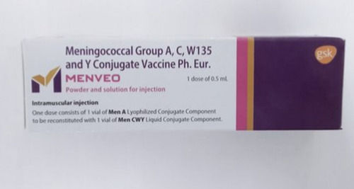 Menveo Vaccine Powder and Solution For Injection 1 Dose of 0.5ml