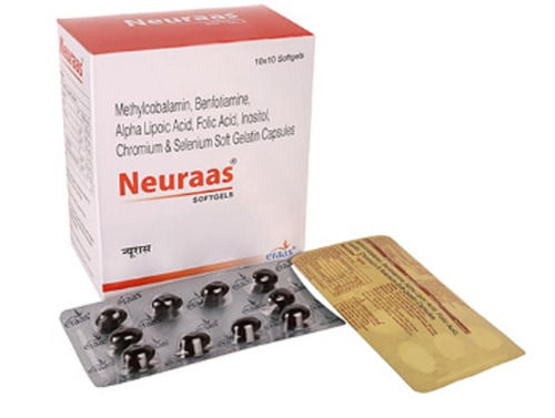 NEURAAS Soft Gel Capsules, 10x10 Capsules Blister Pack