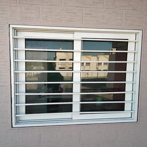 Powder Coated White Aluminium Frame 2 Track Sliding Window For Residential Application: Hospital