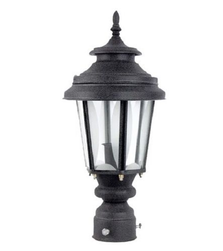 Black 15 Inch 5 Watt Ip65 Deck Mounted Paint Coated Metal Main Gate Lights